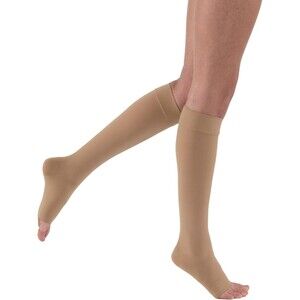 JOBST Relief 20-30 mmHg Knee High Graduated Compression Stockings X-LARGE Beige